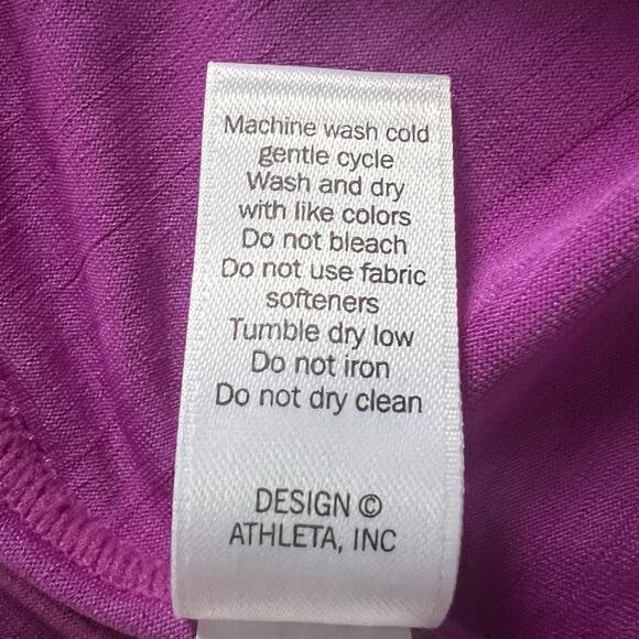 Athleta Purple UPF Sleeveless 1/4 Zip Pacifica Tee Swim Rashguard Top 439089 XS - Picture 6 of 8